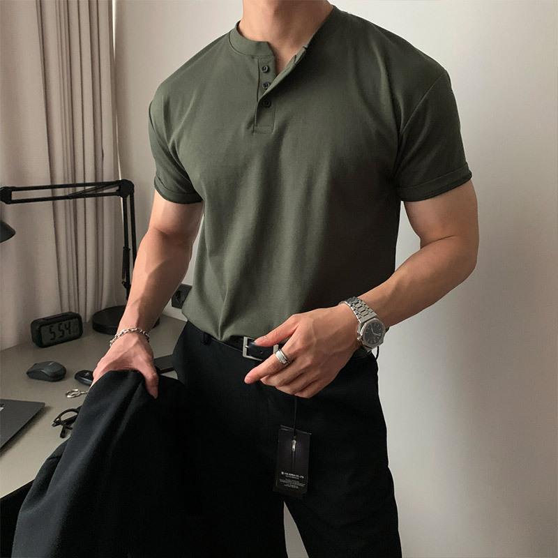 Mens Retro Heavy-Duty Polo Shirt