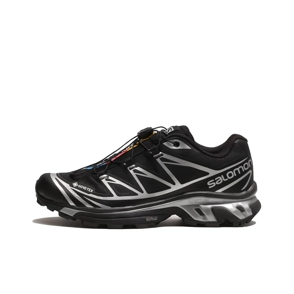 SALOMON XT-6 GTX Low-Top Outdoor Functional Shoes – Unisex Black / Silver | SKU: L47450600