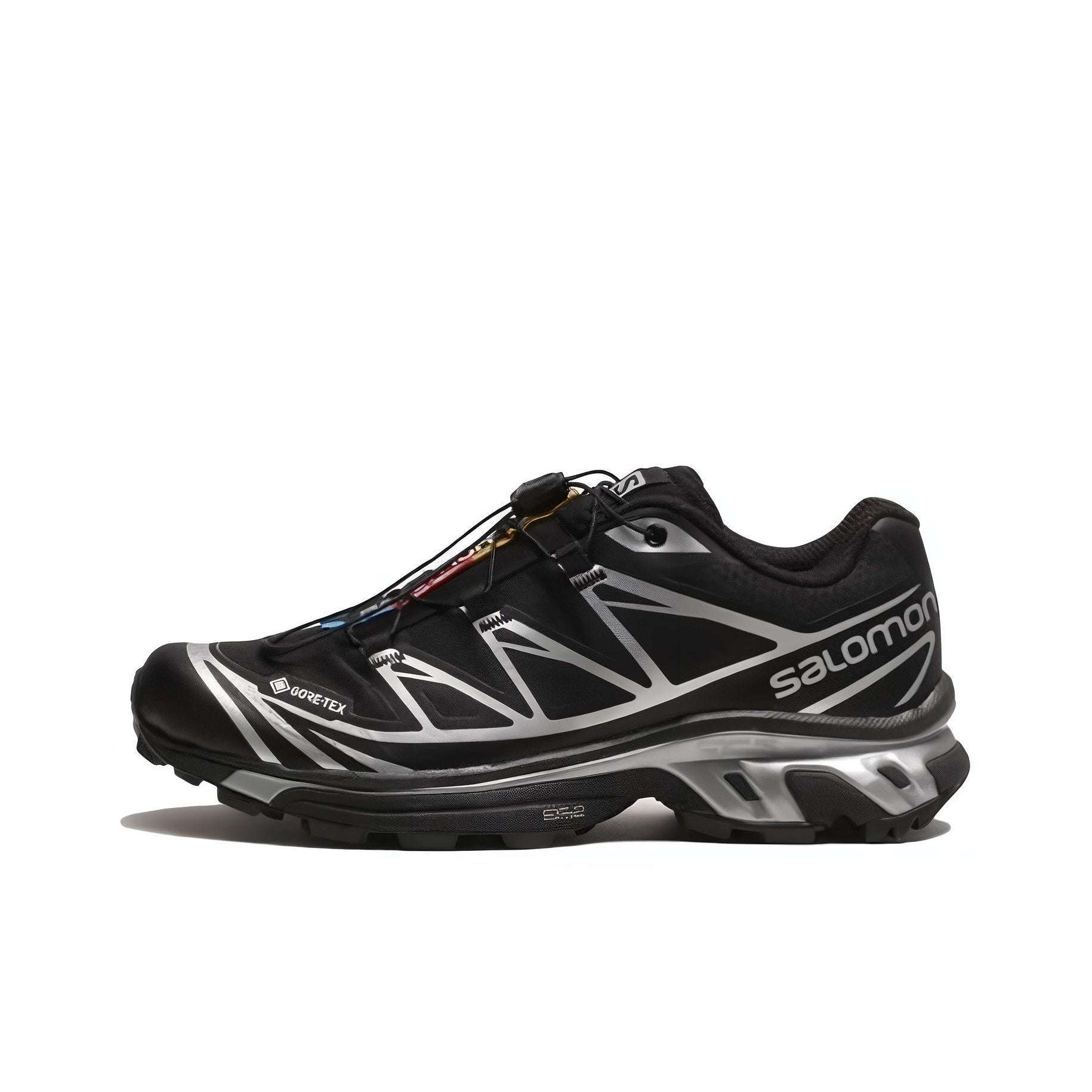 SALOMON XT-6 GTX Low-Top Outdoor Functional Shoes – Unisex Black / Silver | SKU: L47450600