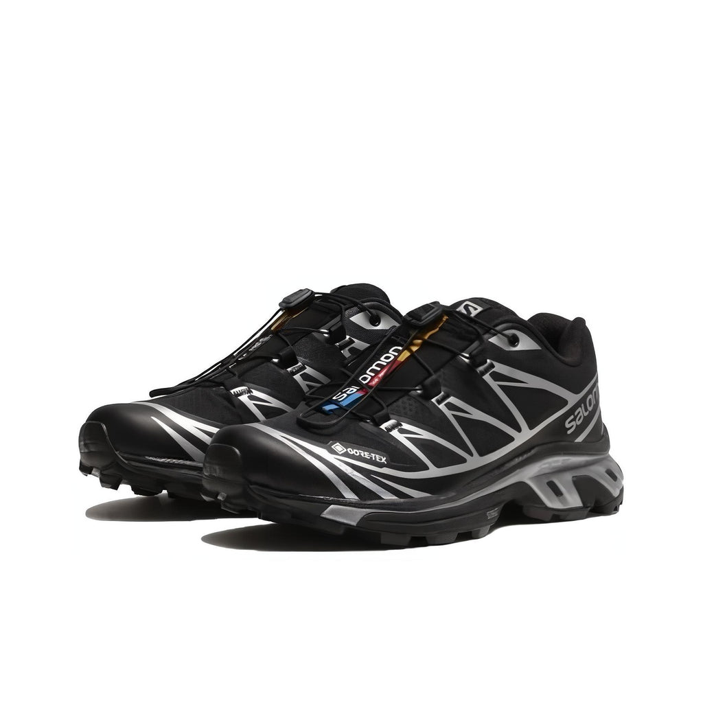 SALOMON XT-6 GTX Low-Top Outdoor Functional Shoes – Unisex Black / Silver | SKU: L47450600