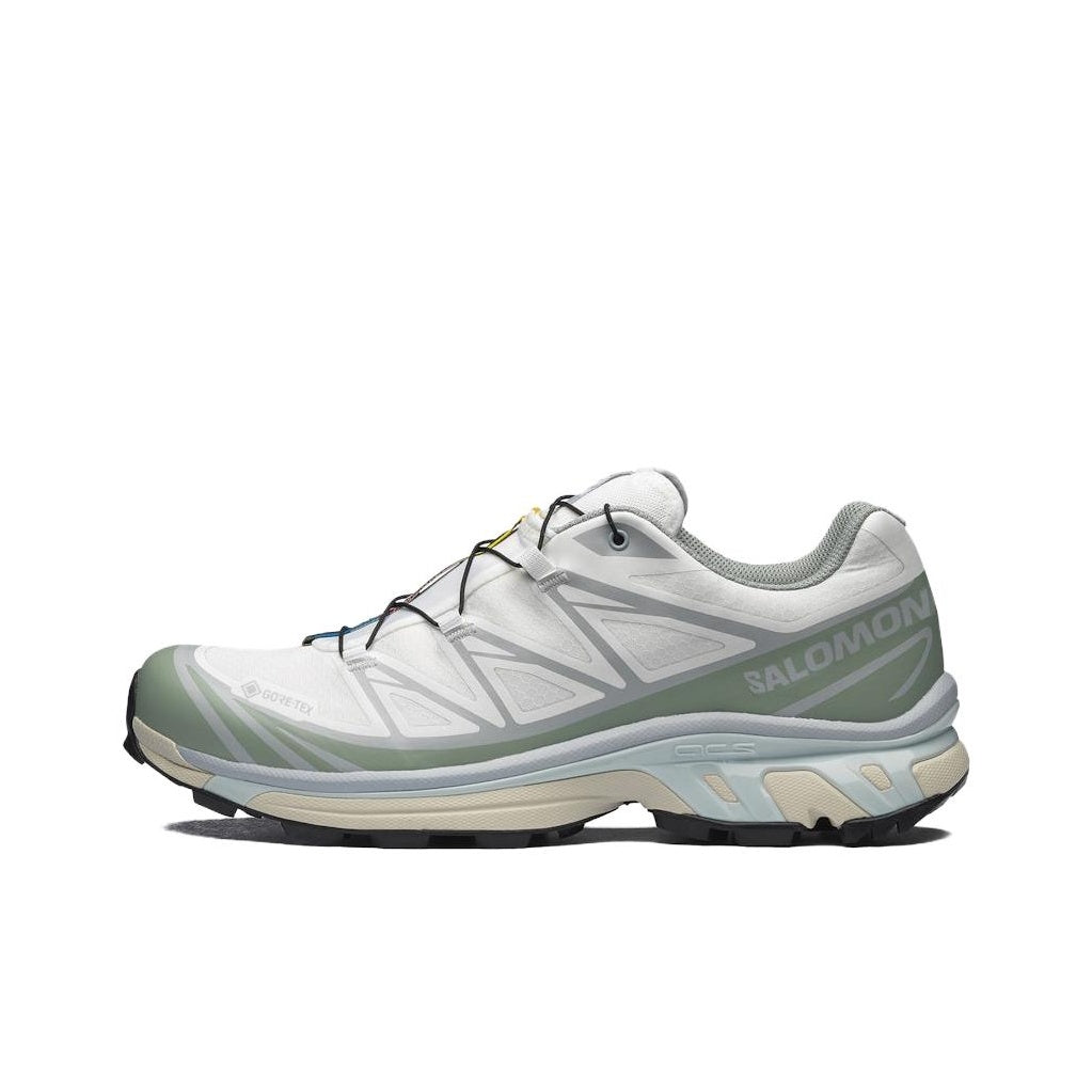 Salomon XT-6 GORE-TEX Trail Running Shoe – Unisex | White/Grey/Green