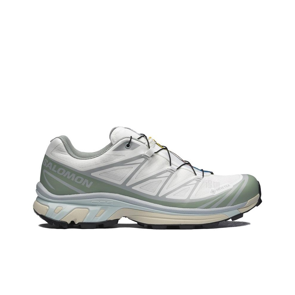 Salomon XT-6 GORE-TEX Trail Running Shoe – Unisex | White/Grey/Green