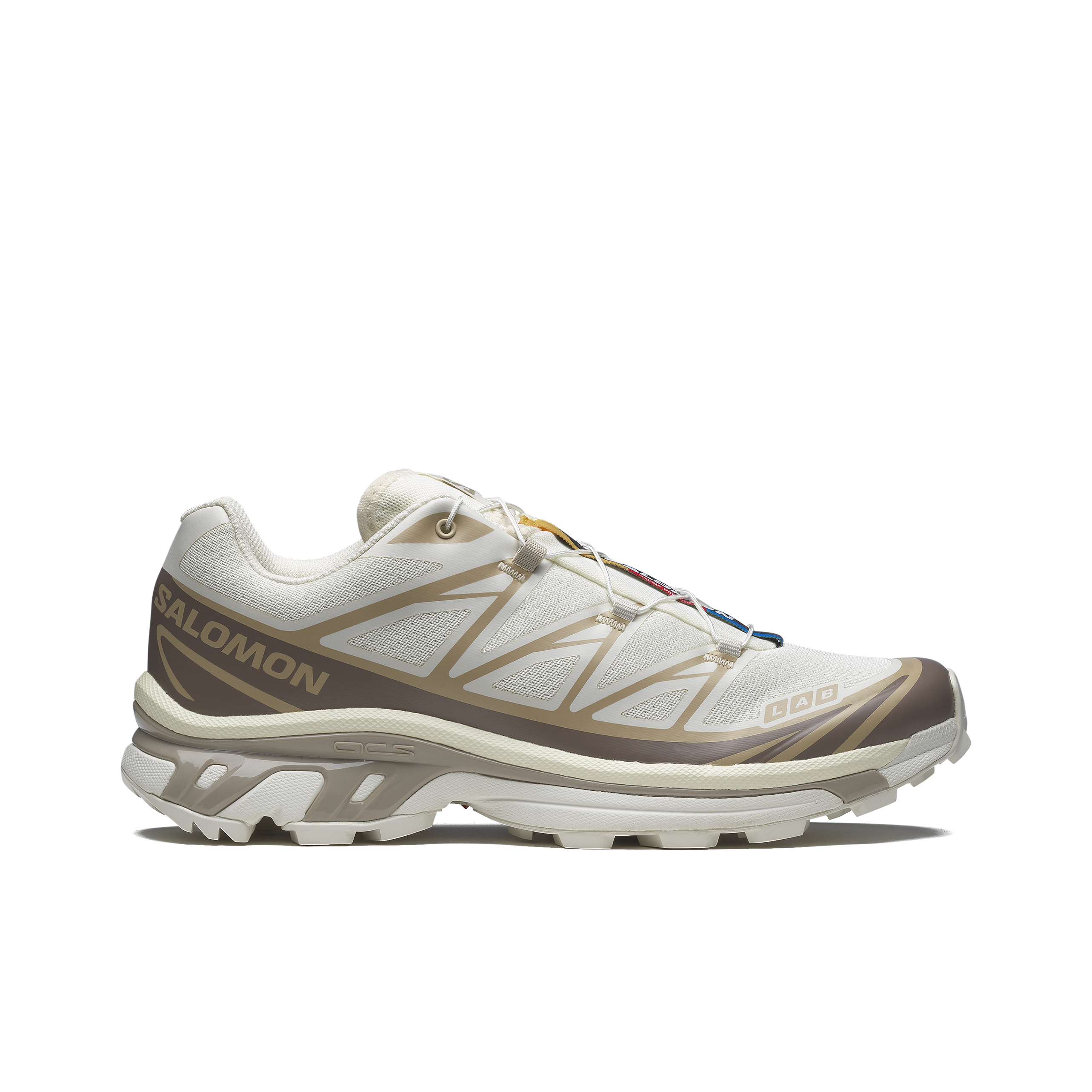 SALOMON XT-6 MUD contaGRIP Low-Top Running Sneakers – Unisex | Cream/Tan