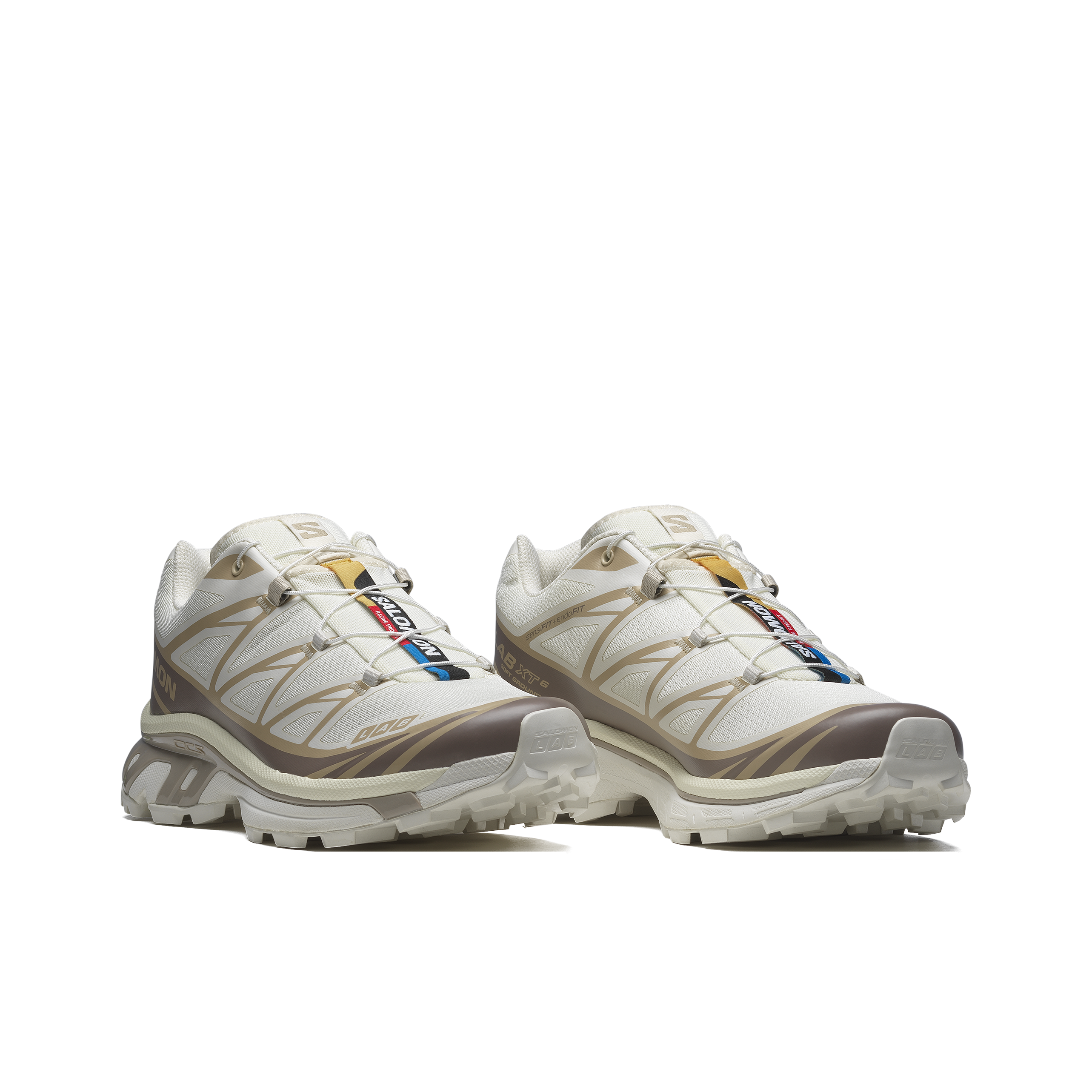 SALOMON XT-6 MUD contaGRIP Low-Top Running Sneakers – Unisex | Cream/Tan