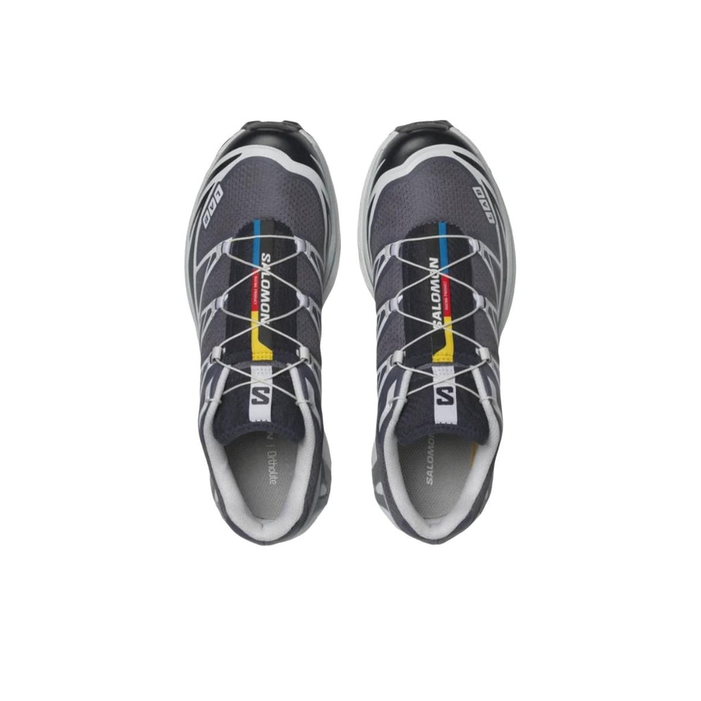 Salomon XT-6 Unisex Low-Top Casual Running Sneaker – Black/Grey/Blue