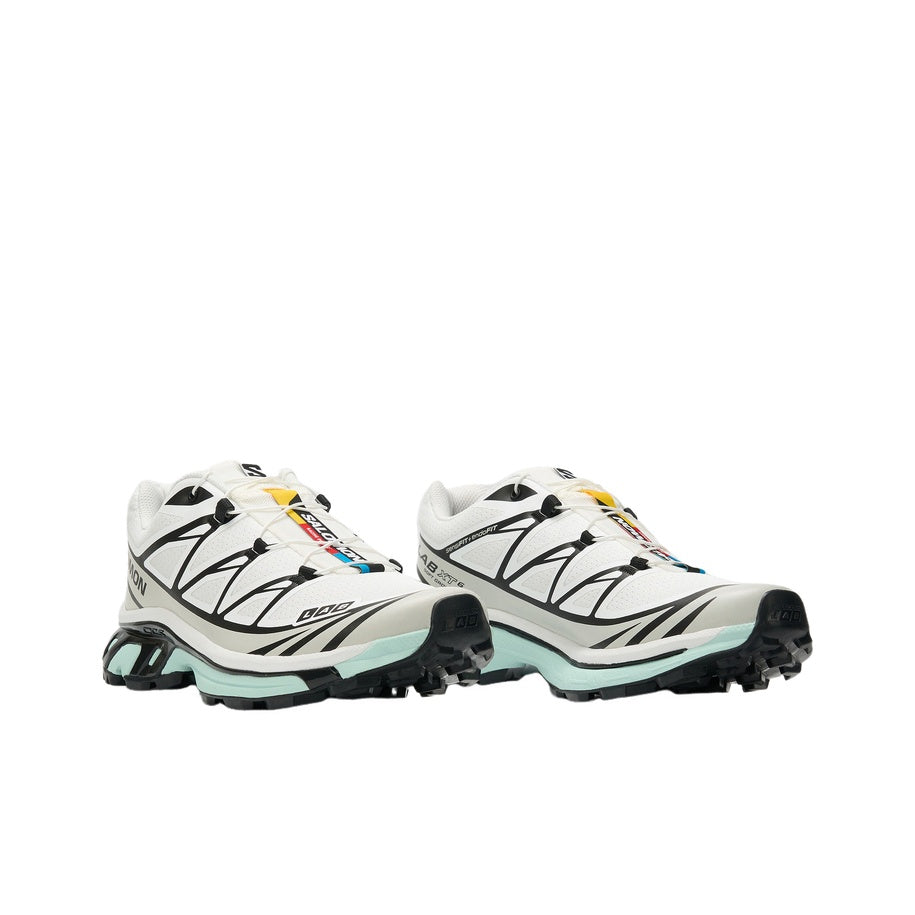 Salomon XT-6 RECUT Unisex Low-Top Trail Sneaker – White / Grey / Ice Blue