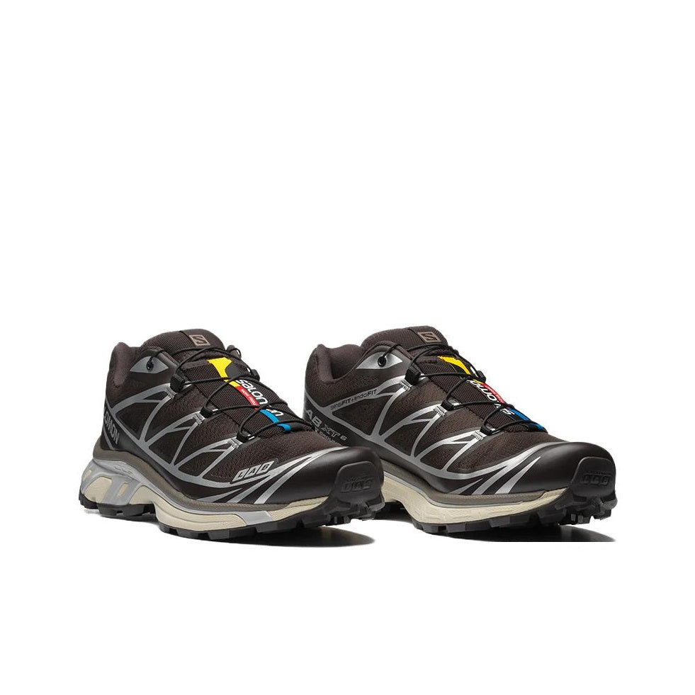 Salomon XT-6 Low-Top Hiking Shoe – Unisex | Black / Coffee