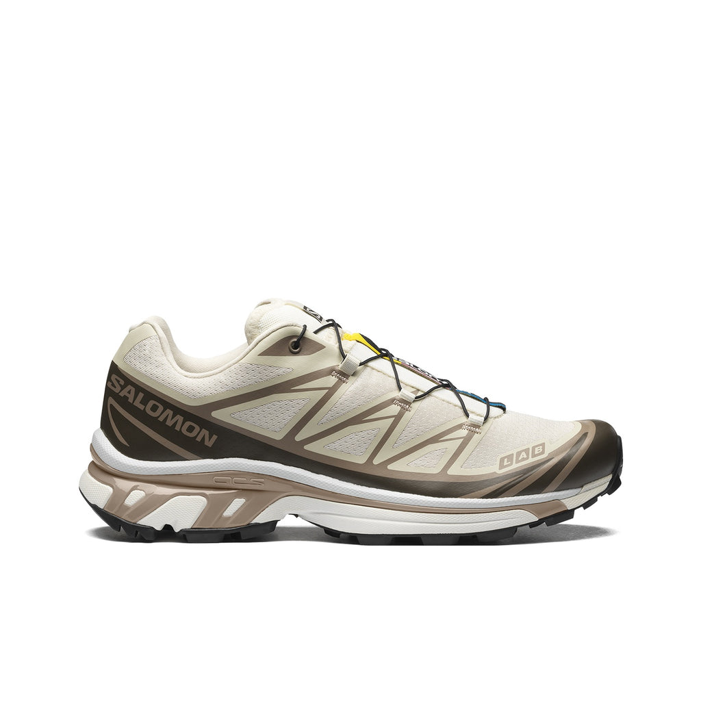 Salomon XT-6 Low-Top Running Shoe – Unisex | Cream / Brown