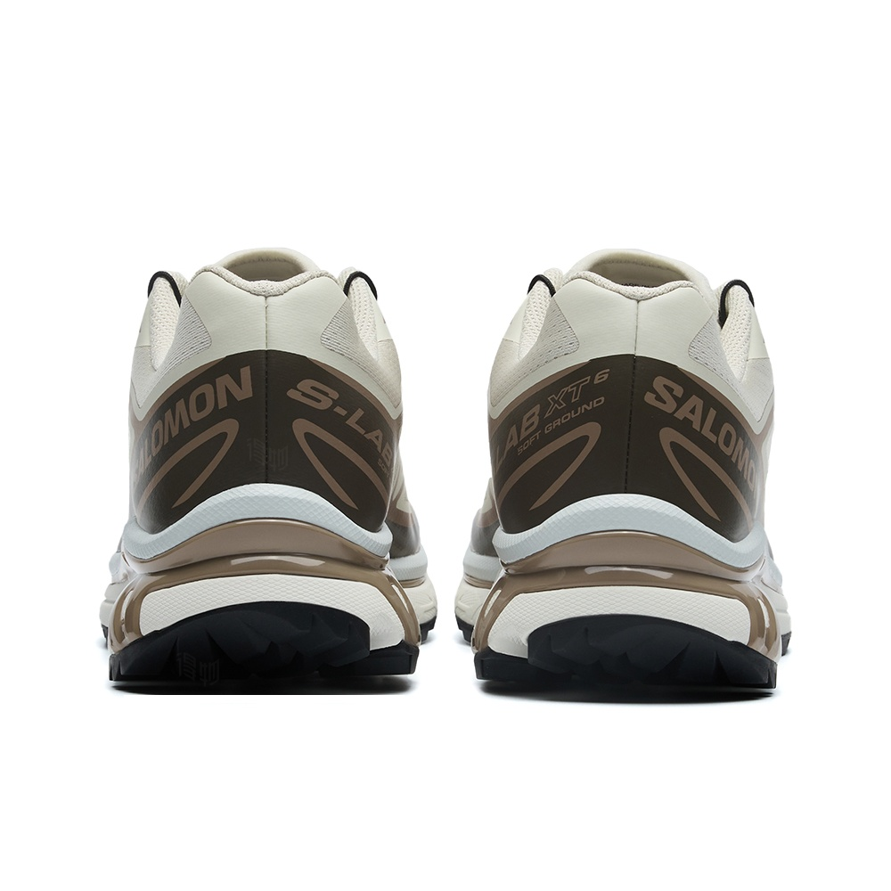 Salomon XT-6 Low-Top Running Shoe – Unisex | Cream / Brown