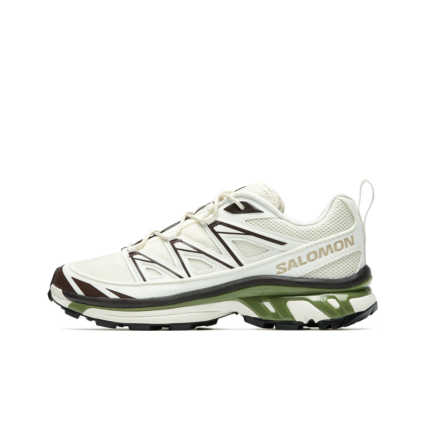 Salomon XT-6 Expanse Canvas Low-Top Running Shoe – Unisex | Cream / Green