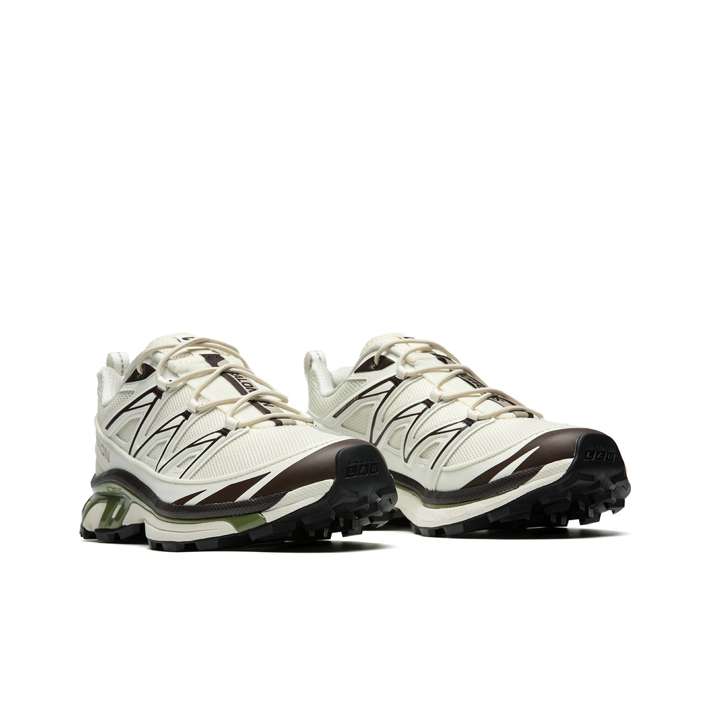 Salomon XT-6 Expanse Canvas Low-Top Running Shoe – Unisex | Cream / Green