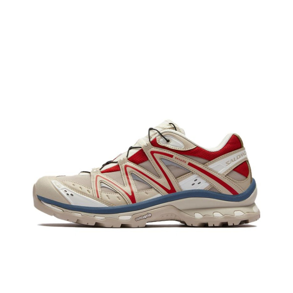 Salomon XT-Quest Textile Lace-Up Low-Top Outdoor Shoe – Unisex | Cream / Brown