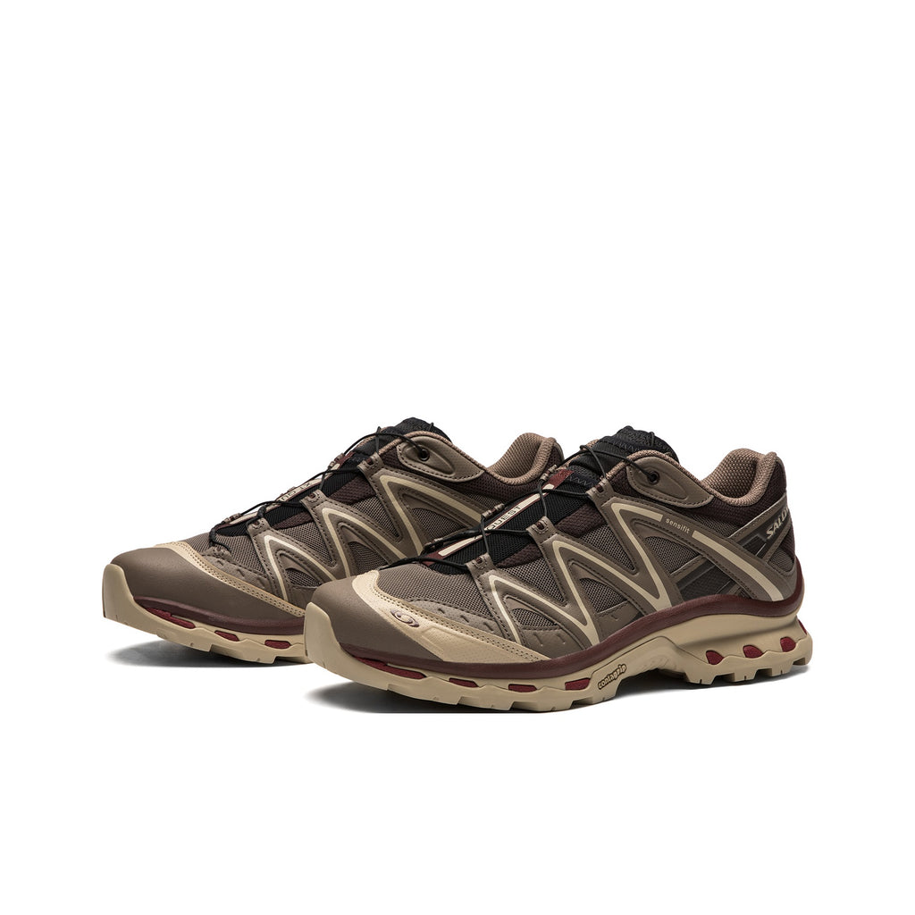 Salomon XT-Quest Low-Top Running Shoe – Unisex | Plum / Brown / Yellow