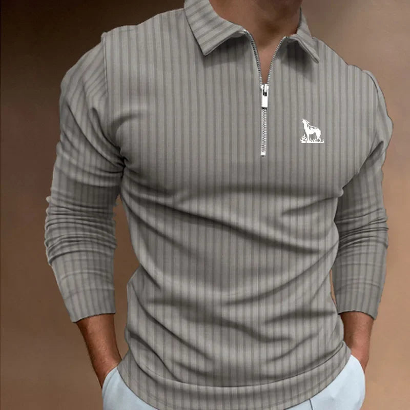 Men Casual Lapel Polo Shirt